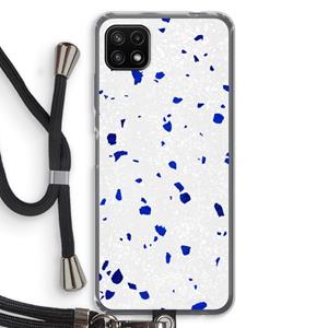 CaseCompany Terrazzo N°5: Samsung Galaxy A22 5G Transparant Hoesje met koord