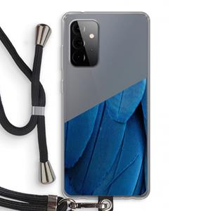 CaseCompany Pauw: Samsung Galaxy A72 5G Transparant Hoesje met koord