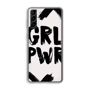 CaseCompany Girl Power #2: Samsung Galaxy S21 Plus Transparant Hoesje