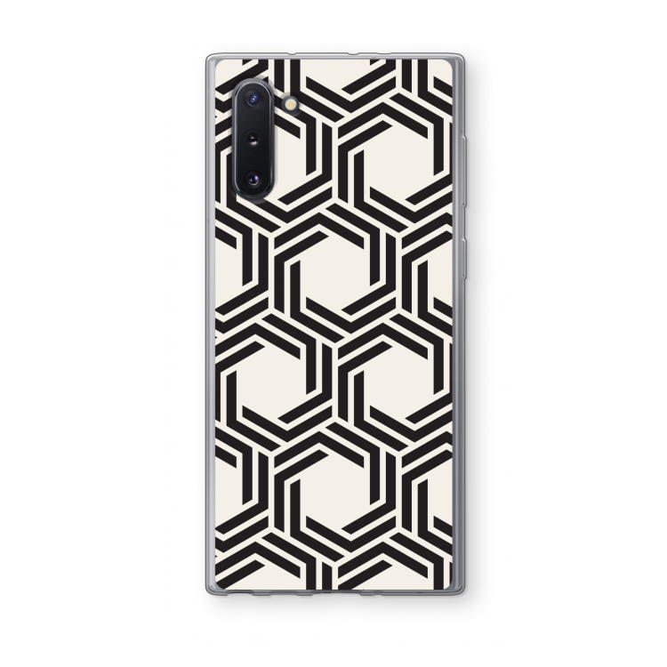 CaseCompany Geometrisch patroon: Samsung Galaxy Note 10 Transparant Hoesje