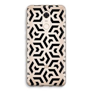 CaseCompany Crazy pattern: Xiaomi Redmi 5 Transparant Hoesje