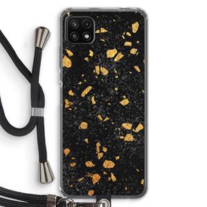 CaseCompany Terrazzo N°7: Samsung Galaxy A22 5G Transparant Hoesje met koord