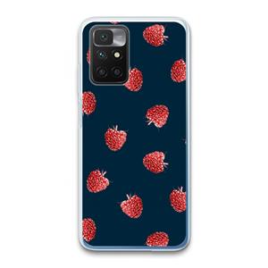 CaseCompany Framboosjes: Xiaomi Redmi 10 Transparant Hoesje