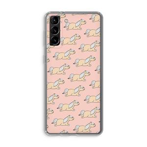 CaseCompany Ponys: Samsung Galaxy S21 Plus Transparant Hoesje