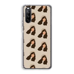 CaseCompany Bonjour mon amour: Sony Xperia 10 III Transparant Hoesje