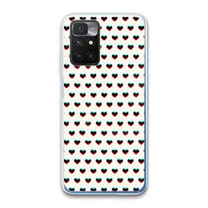 CaseCompany Hartjes: Xiaomi Redmi 10 Transparant Hoesje