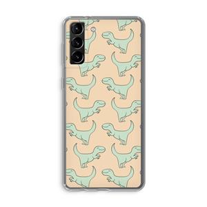 CaseCompany Dinos: Samsung Galaxy S21 Plus Transparant Hoesje