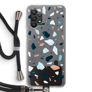 CaseCompany Terrazzo N°13: Samsung Galaxy A32 5G Transparant Hoesje met koord