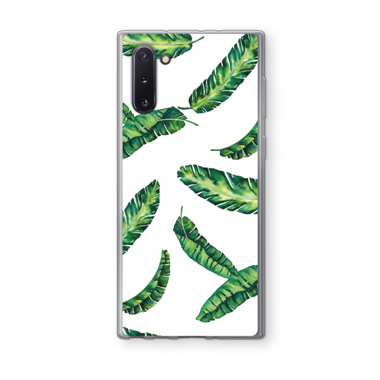 CaseCompany Lange bladeren: Samsung Galaxy Note 10 Transparant Hoesje