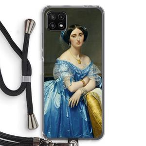 CaseCompany Eleonore: Samsung Galaxy A22 5G Transparant Hoesje met koord