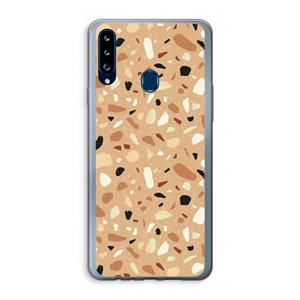 CaseCompany Terrazzo N°17: Samsung Galaxy A20s Transparant Hoesje