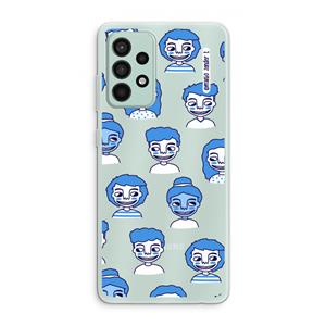 CaseCompany Gezichtjes: Samsung Galaxy A52s 5G Transparant Hoesje