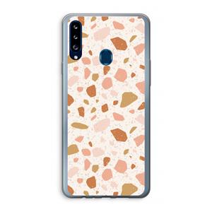 CaseCompany Terrazzo N°18: Samsung Galaxy A20s Transparant Hoesje