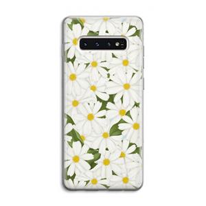 CaseCompany Summer Daisies: Samsung Galaxy S10 4G Transparant Hoesje