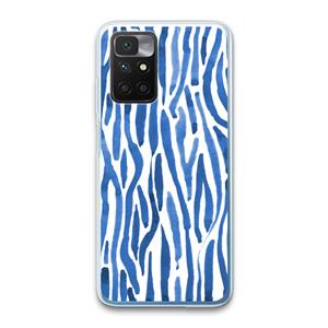 CaseCompany Blauwe nerven: Xiaomi Redmi 10 Transparant Hoesje