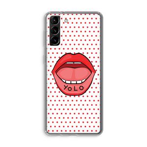 CaseCompany Yolo Denise: Samsung Galaxy S21 Plus Transparant Hoesje