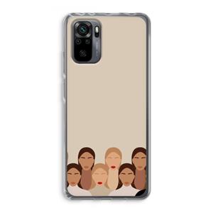 CaseCompany Girls girls girls: Xiaomi Redmi Note 10 Pro Transparant Hoesje