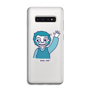 CaseCompany Zwaai: Samsung Galaxy S10 4G Transparant Hoesje