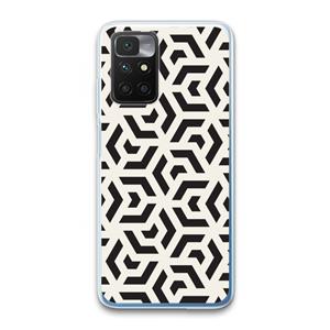 CaseCompany Crazy pattern: Xiaomi Redmi 10 Transparant Hoesje