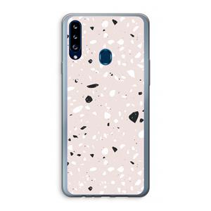 CaseCompany Terrazzo N°20: Samsung Galaxy A20s Transparant Hoesje