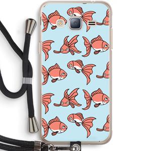 CaseCompany Blub: Samsung Galaxy J3 (2016) Transparant Hoesje met koord