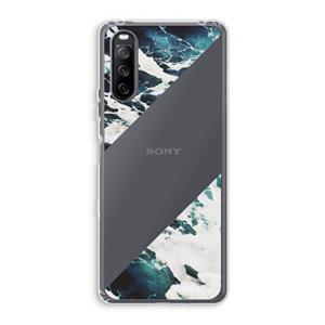 CaseCompany Golven: Sony Xperia 10 III Transparant Hoesje