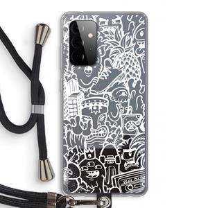 CaseCompany Vexx Mixtape #2: Samsung Galaxy A72 5G Transparant Hoesje met koord