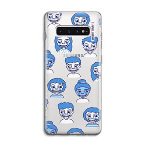 CaseCompany Gezichtjes: Samsung Galaxy S10 4G Transparant Hoesje