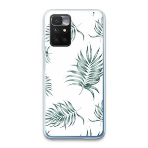CaseCompany Simple leaves: Xiaomi Redmi 10 Transparant Hoesje