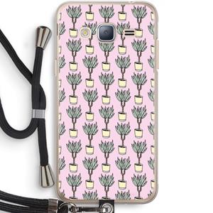 CaseCompany Boompje: Samsung Galaxy J3 (2016) Transparant Hoesje met koord