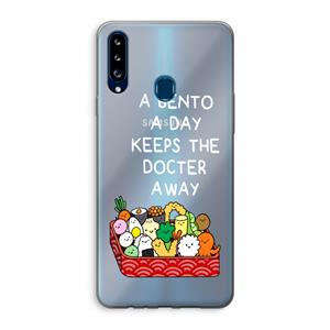 CaseCompany Bento a day: Samsung Galaxy A20s Transparant Hoesje