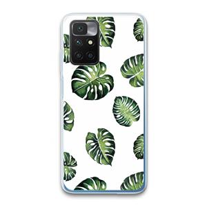 CaseCompany Tropische bladeren: Xiaomi Redmi 10 Transparant Hoesje