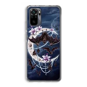 CaseCompany Vleermuizen Maan: Xiaomi Redmi Note 10 Pro Transparant Hoesje