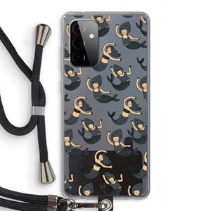 CaseCompany Zeemeermin: Samsung Galaxy A72 5G Transparant Hoesje met koord