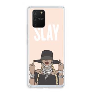 CaseCompany Slay All Day: Samsung Galaxy S10 Lite Transparant Hoesje