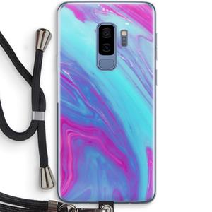 CaseCompany Zweverige regenboog: Samsung Galaxy S9 Plus Transparant Hoesje met koord