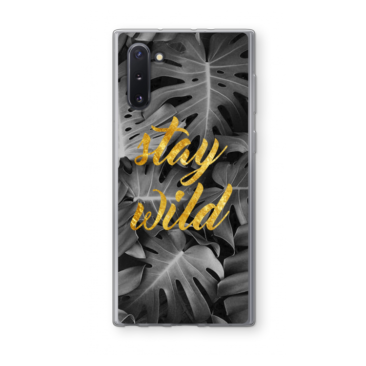 CaseCompany Stay wild: Samsung Galaxy Note 10 Transparant Hoesje