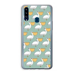 CaseCompany Pelican: Samsung Galaxy A20s Transparant Hoesje