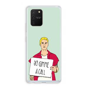 CaseCompany Gimme a call: Samsung Galaxy S10 Lite Transparant Hoesje