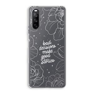 CaseCompany Good stories: Sony Xperia 10 III Transparant Hoesje