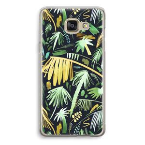CaseCompany Tropical Palms Dark: Samsung Galaxy A5 (2016) Transparant Hoesje