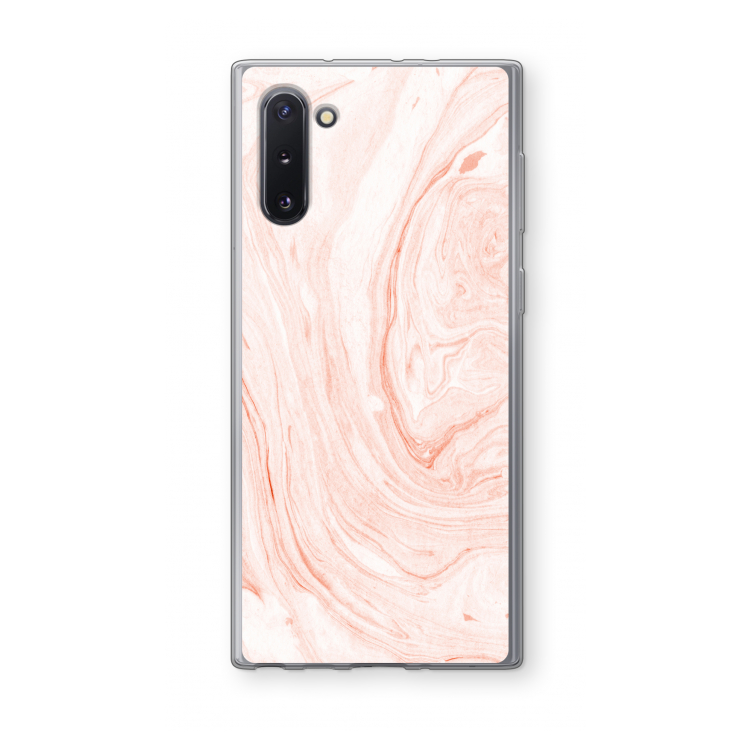 CaseCompany Peach bath: Samsung Galaxy Note 10 Transparant Hoesje