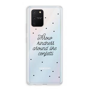 CaseCompany Confetti: Samsung Galaxy S10 Lite Transparant Hoesje