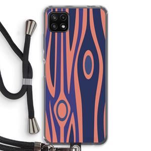 CaseCompany Bast A: Samsung Galaxy A22 5G Transparant Hoesje met koord