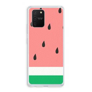 CaseCompany Watermeloen: Samsung Galaxy S10 Lite Transparant Hoesje