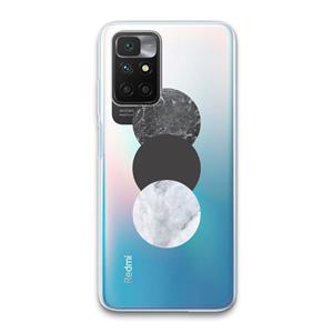 CaseCompany Marmeren cirkels: Xiaomi Redmi 10 Transparant Hoesje