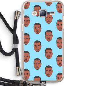 CaseCompany Kanye Call Me℃: Samsung Galaxy J3 (2016) Transparant Hoesje met koord