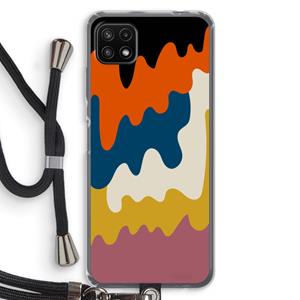CaseCompany Baar A: Samsung Galaxy A22 5G Transparant Hoesje met koord
