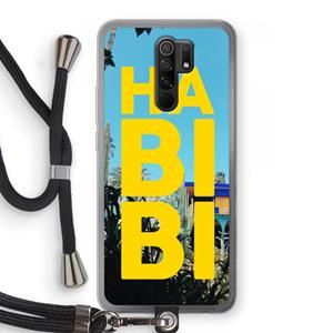 CaseCompany Habibi Majorelle : Xiaomi Redmi 9 Transparant Hoesje met koord