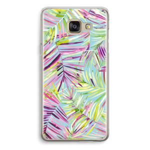 CaseCompany Tropical Palms Blue: Samsung Galaxy A5 (2016) Transparant Hoesje